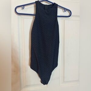 Fendi Black Monogram Sleeveless Top